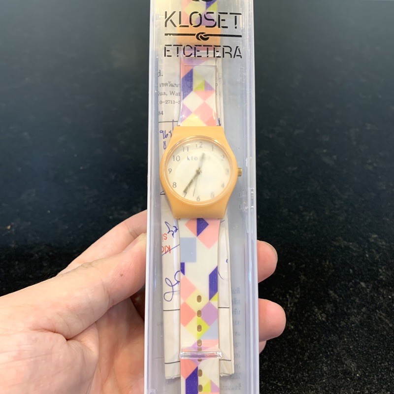 นาฬิกา Kloset Etcetera มือสอง ของแท้ ครบกล่อง เก่าเก็บ นาฬิกา Pixel Watch วินเทจ ของสะสม หายาก