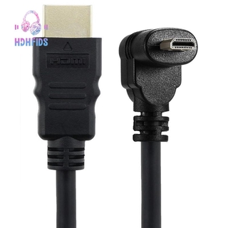 30 ซม. Micro - Hdmi มุมขวา Male To Hdmi Male ( 90 องศา ) - 4 K ( Type B )