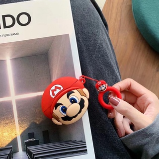 เคสซิลิโคนเจล ลาย Super Mario Fone De Ouvido สําหรับ Apple Airpods 1 2 I12