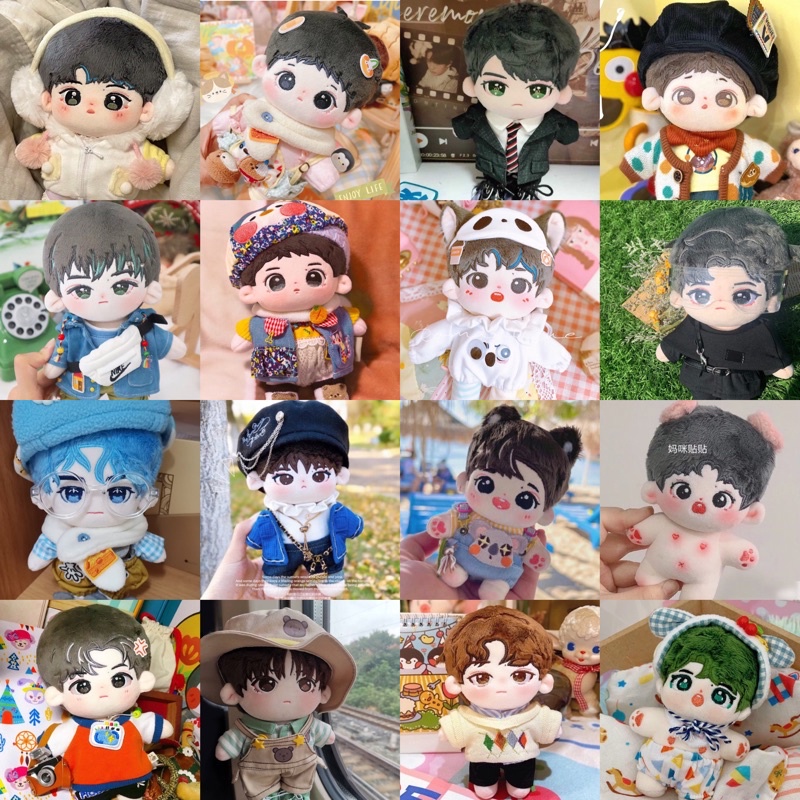 🍭ตุ๊กตาหวังอี้ป๋อ 10,15,20cm (ตัวเปล่า)[พร้อมส่ง] ตุ๊กตาป๋อจ้าน