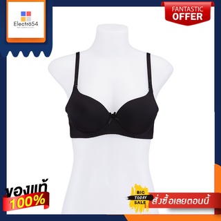 เสื้อชั้นในดันทรง สีดำ ไซส์ 32B PUSH UP LACE BRA BLACK COLOR SIZE 32B