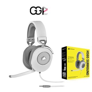 HEADSET (หูฟัง) CORSAIR HS65 SURROUND (WHITE) (CA-9011271-AP) ประกันศูนย์ไทย