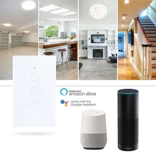 Tuya แป้นสวิตช์ Wi-Fi เปิดปิด ตั้งเวลานอกบ้านได้ผ่านแอป (LSP) สั่งงานด้วยเสียง Google Home/Alexa