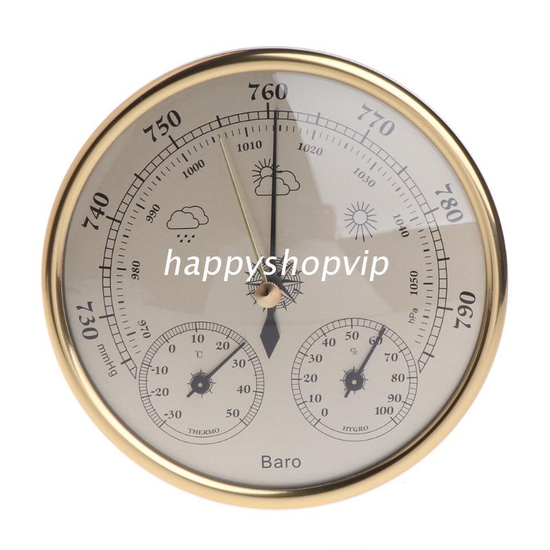 Wall Mounted Household Barometer  Hygrometer Weather Station Hanging