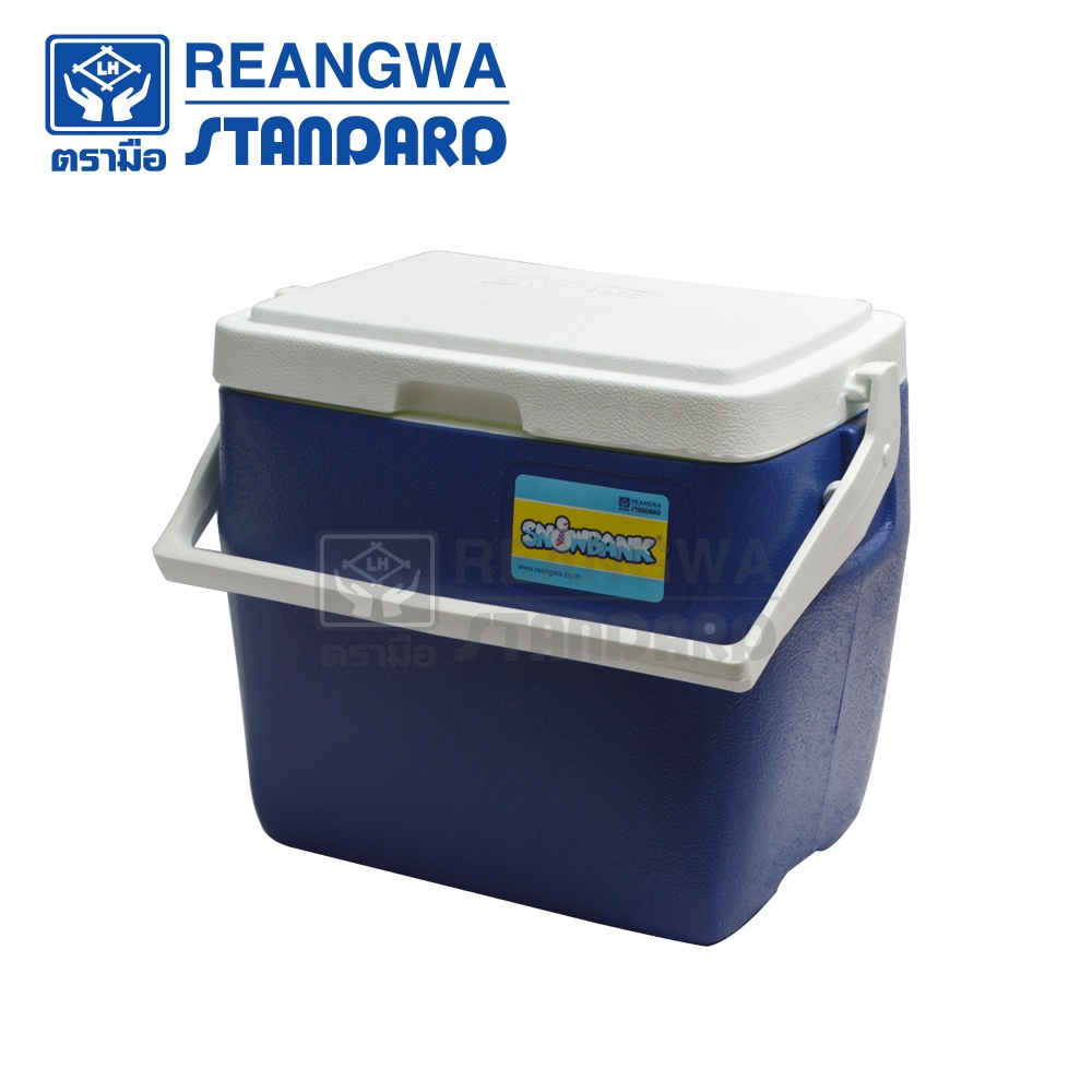 REANGWA STANDARD - SNOW BANK กระติกคูลเลอร์เหลี่ยม ฝาพับ 23 ลิตร กระติกน้ำแข็งเก็บความเย็น RW 0330+1