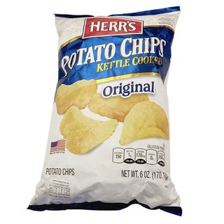 Herrs Natural Kettle Cooked Chips 65oz  Herrs Natural Kettle Cooked Chips 65oz