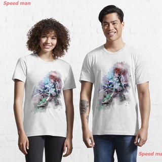 เสื้อยืดครอป เอเพ็กซ์เลเจนส์ apex legends เสื้อยืด Apex Legends Horizon - watercolor Essential T-Shirt เสื้อยืด