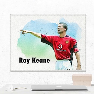 โปสเตอร์ ผ้าแคนวาส Roy Keane Manchester United รอย คีน ตำนาน นักฟุตบอล แมนยู แมนเชสเตอร์ยูไนเต็ด