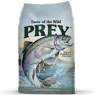 Taste of the wild PREY (Trout) ผลิตจากเนื้อปลาเทร้า (11.34 กก.)