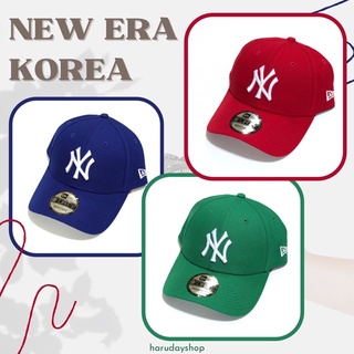 สีหายาก🔥 หมวก NY แบรนด์ NEW ERA Korea สีเขียว สีน้ำเงิน สีแดง พร้อมส่ง