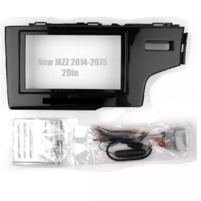 หน้ากากจอ 2ดิน 2DIN New JAZZ GK 2014-2015 พร้อมปลั๊กหลังตรงรุ่น
สีดำแก้ว