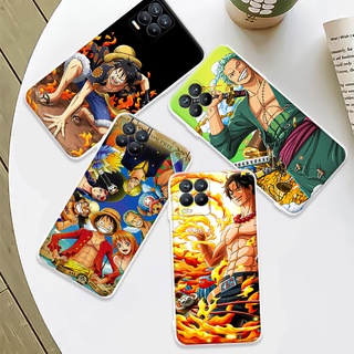 เคสโทรศัพท์ซิลิโคน TPU แบบนิ่ม ลายการ์ตูนวันพีช สําหรับ Realme 8 4G 8 Pro