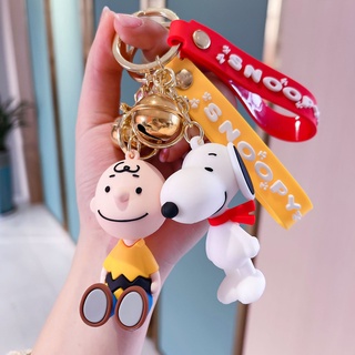 พวงกุญแจการ์ตูน Snoopy Charlie น่ารัก สําหรับกระเป๋านักเรียน หรือกุญแจรถ