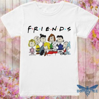 เสื้อยืด โอเวอร์ไซซ์ พิมพ์ลายสนูปปี้ charlie brown and friends สไตล์วินเทจ แฟชั่นสําหรับผู้ชาย