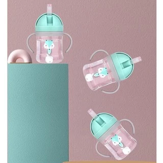 แก้วหัดดื่ม นอนดูดได้ มีกันสำลัก bpa free 250ml