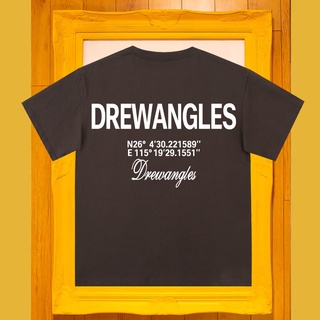 Drewangles เสื้อยืดแขนสั้น พิมพ์ลายตัวอักษร ทรงหลวม เข้ากับทุกการแต่งกาย สําหรับผู้ชาย และผู้หญิง