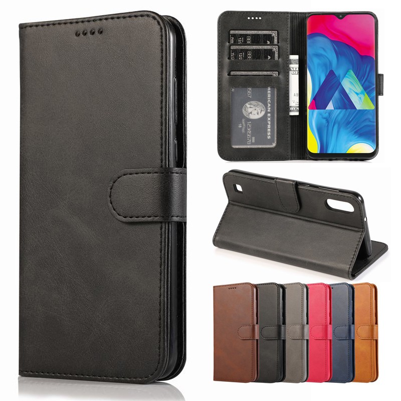 เคส case Samsung Galaxy Note 20 Ultra 2 3 4 5 8 9 10 Pro Edge A6S A8S Soft Flip Leather Case เคสโทรศัพท์หนังฝาพับพร้อมช่องใส่บัตรสํา
