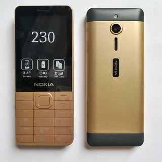 โทรศัพท์มือถือ โนเกียปุ่มกด NOKIA 230 (สีทอง)  2 ซิม จอ 2.8นิ้ว รุ่นใหม่  2020