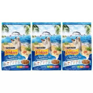 Friskies Adult Cat Food Seafood Sensation 1.2kg (3 bags) อาหารแมว รสซีฟู้ด สำหรับแมว อายุ1ปีขึ้นไป 1.2กก. (3 ถุง)