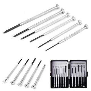 ไขควงชุด 11 ชิ้น ไขควงเล็ก ชุดไขควงเล็ก 11 ชิ้น Screwdriver set 11 Pc(11 ชิ้น)ไขควงชุดซ่อมนาฬิกา T0573