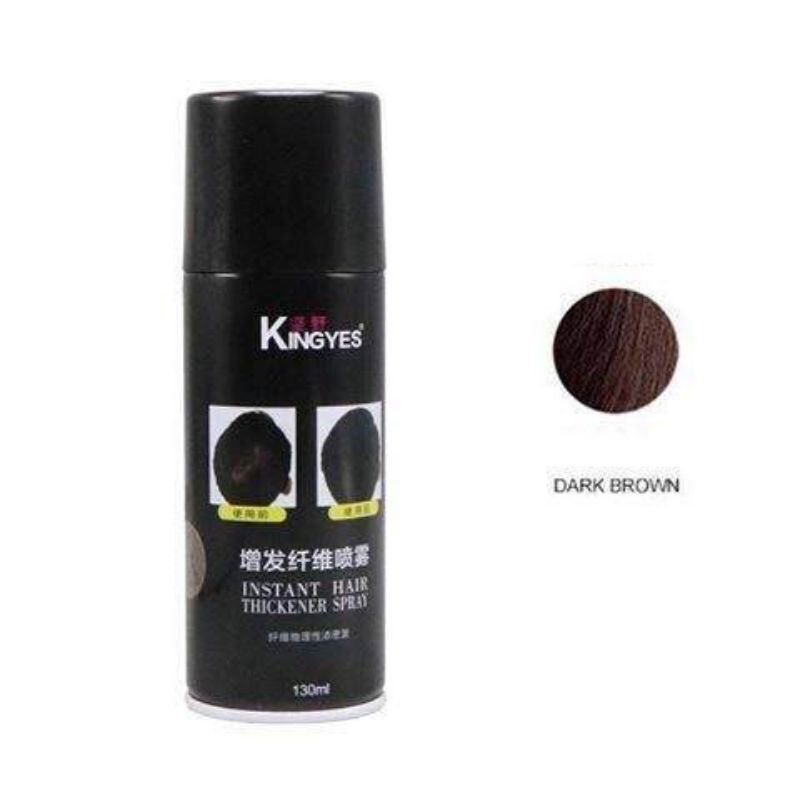 **พร้อมส่ง**kingyes hair spray  สเปรย์ผมไฟเบอร์ปิดผมขาว-ขวดใหญ่