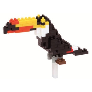 แท้ 100% จากญี่ปุ่น Nano Block นาโน บล็อค Kawada Japan นกโทโค โทแคน Toco Toucan NBC-077 Over 120 Pieces/ชิ้น