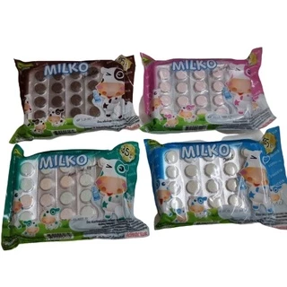 นมอัดเม็ด แพ็คใหญ่ แบบแพ็ค มิวโก้ ตรา milko นมเม็ด หวาน ช็อค สตอ ขนมยุค 90's