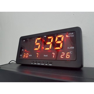 LED DIGITAL CLOCK นาฬิกาดิจิตอลปลุก ตั้งโต๊ะ ติดผนัง LED YX-1008