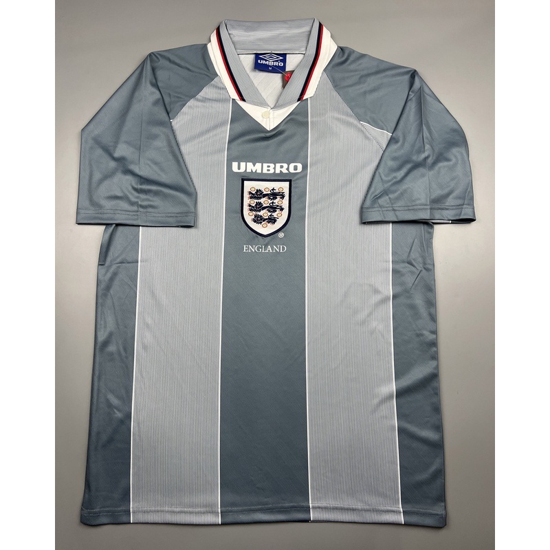 เสื้อบอล ย้อนยุค ทีมชาติ อังกฤษ 1996 เยือน Retro England Away เรโทร คลาสสิค 1996-98