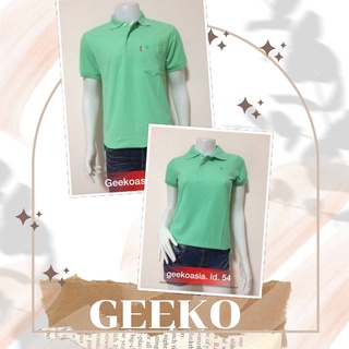 เสื้อโปโลกวาง Geeko แท้100% ชาย/หญิง ID54 สีเขียวมิ้น