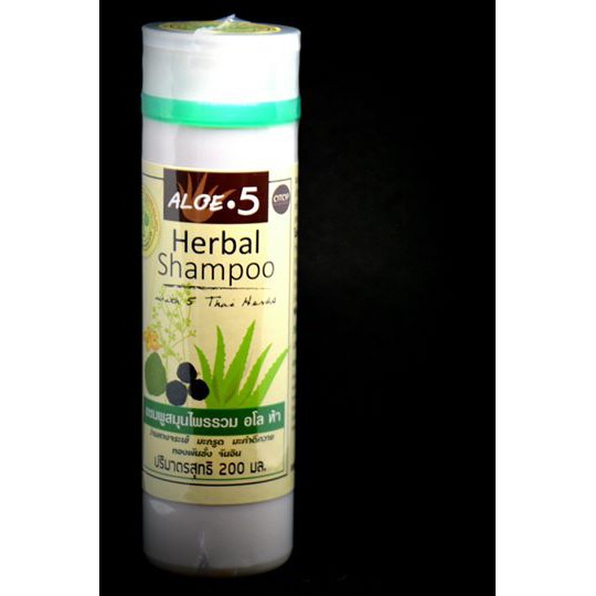 แชมพูสมุนไพรรวมอโล5  ALOE5