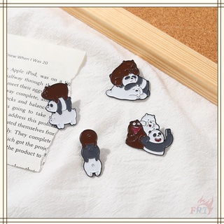 ★ เข็มกลัด We Bare Bears - Ice Bear Grizzly แพนด้า ★ 1 ชิ้น การ์ตูน ตัวละคร สร้างสรรค์ Doodle เคลือบ Pins กระเป๋าเป้สะพายหลัง กระดุม เข็มกลัด