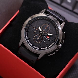 มาใหม่!! S.a D-4.6 ซม. CHRONO นาฬิกาข้อมือแฟชั่น กีตาร์ (ฟรีกล่อง Swiss &amp; Batrai Batrai)