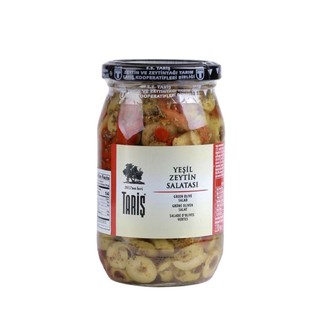 Taris Green Olive Salad มะกอกเขียว ในน้ำปรุงรส ตราทาริส 370g