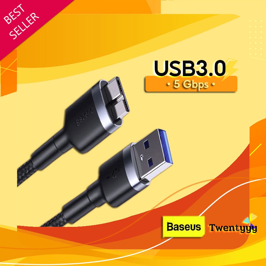พร้อมส่ง⭐️ถูก/แท้⭐️Baseus USB 3.0 to USB 3.0 2A สายฮาร์ดดิสก์ 5Gbps