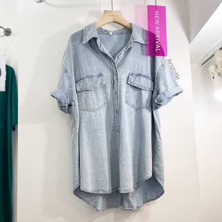 Shirt jean เสื้อเชิ้ตยีนส์  ผ้ายีนฟอกสี ไม่ซ้ำใคร งานขายดีมาก