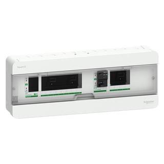 Electrical cabinet CONSUMER UNIT SCHNEIDER SPLIT BUS 8+4/RCCB 63A Circuit breaker Electrical work ตู้ไฟฟ้า ตู้ C-UNIT SC