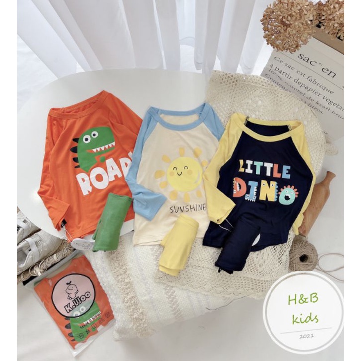 ️ ข้อเสนอพิเศษ KWOO ️SUPER SOFT BABY LONG SLEEVE PYJAMAS 6 MONTHS-24 MONTHS