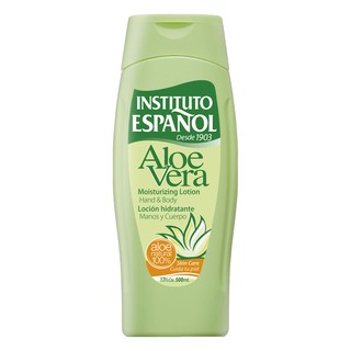 ❤️ไม่แท้คืนเงิน❤️ Instituto Espanol Aloe Vera Moisturizing Lotion Hand And Body 500ml. โลชั่นน้ำนมผสมอโลเวร่า