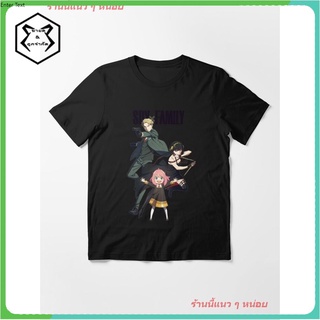 2022 Spy X Family Characters Essential T-Shirt เสื้อยืดพิมพ์ลาย เสื้อยืดอนิเมชั่น คอกลม cotton แฟชั่น Unisex