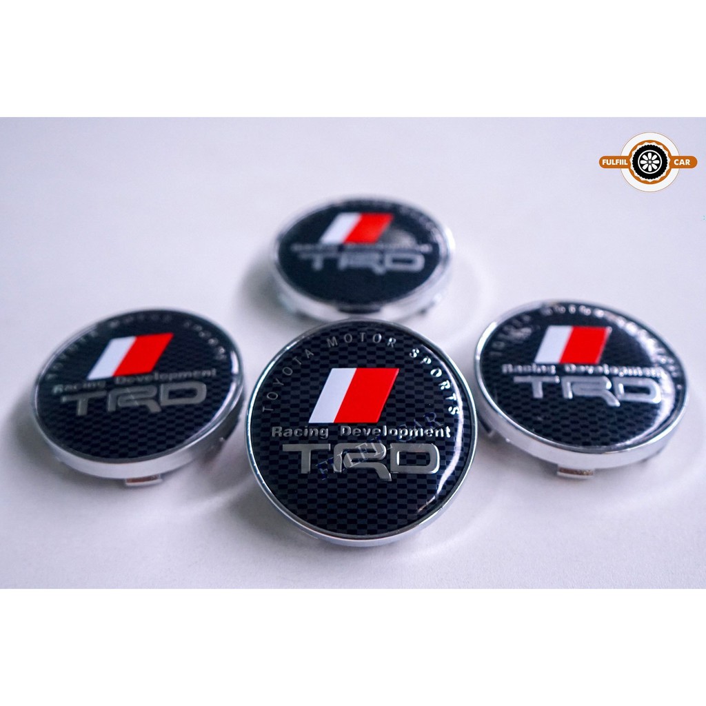 ฝาครอบดุมล้อ TOYOTA TRD60mm โตโยต้าTRD 60MM