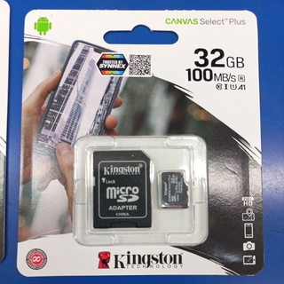 kingston micro sd Micro SD Card Class10 ขนาดความจำ 16,32,64 GB แท้100% ศูนย์ Synnex