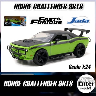 โมเดลรถ [JADA]​ DODGE​ CHALLENGER SRT8 Fast &amp;​ Furious งาน JADA แท้ สเกล 1/24 พร้อม​ส่ง​