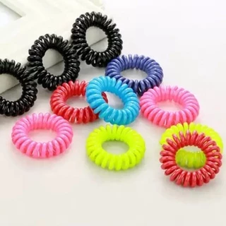 Fashion ยางรัดผมแบบเกลียวไซส์มินิ ขนาดเล็ก สไตล์เกาหลี เฉดสีน่ารัก (คละสี) พร้อมส่งจากไทย Q-117