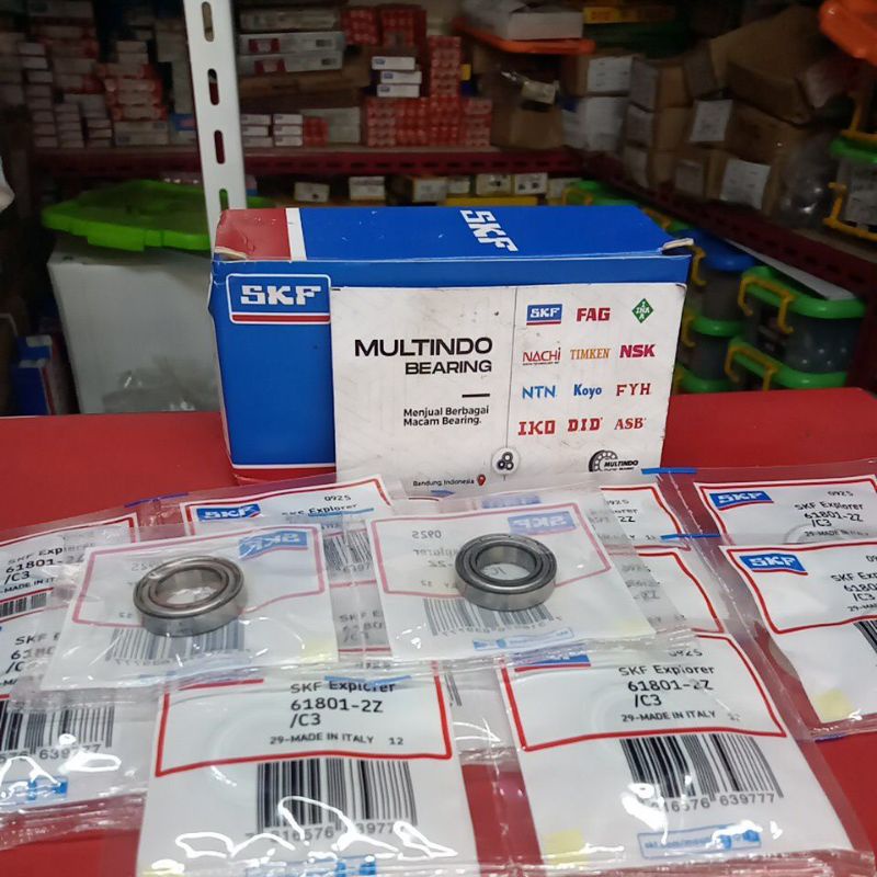 แบริ่ง 61801 / 6801 ZZ C3 SKF ORIGINAL