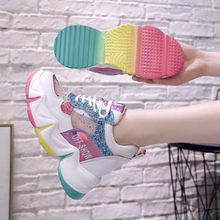 Korea Sneaker fashion 2020 ส้นสูง10cm