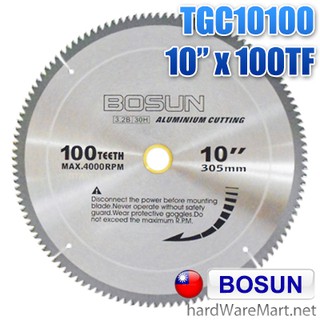 BOSUN ใบเลื่อยวงเดือน 10" x 100T ตัดมิเนียม รุ่น BOSA-10N1 โบซัน ไต้หวั่นแท้ 100%