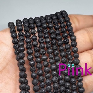 หิน 4 มิล ลาวา หินแบ่งขาย หินร้อยสร้อย หินร้อยกำไล หินนำโชค หินมงคล by Piinkstore
