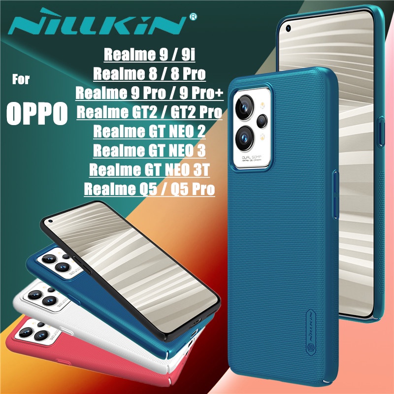 NILLKIN เคส OPPO Realme GT2 GT Neo 2 3 3T Realme 8 9i 9 Q5 Pro Pro+ รุ่น Super Frosted Shield Matte Pc Case