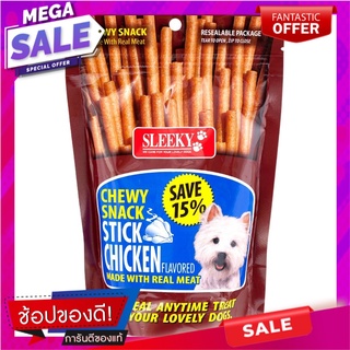 สลิคกี้ชิววี่สแนครสไก่ชนิดแท่ง 175กรัม Slicky Chewy Snack Chicken Sticks 175g.